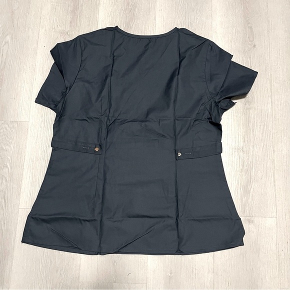RaRe Uniforms Women’s Scrub Set SAI-2101 Dark Gray Sz XL V-Neck Drawstring NWOT - Picture 4 of 13